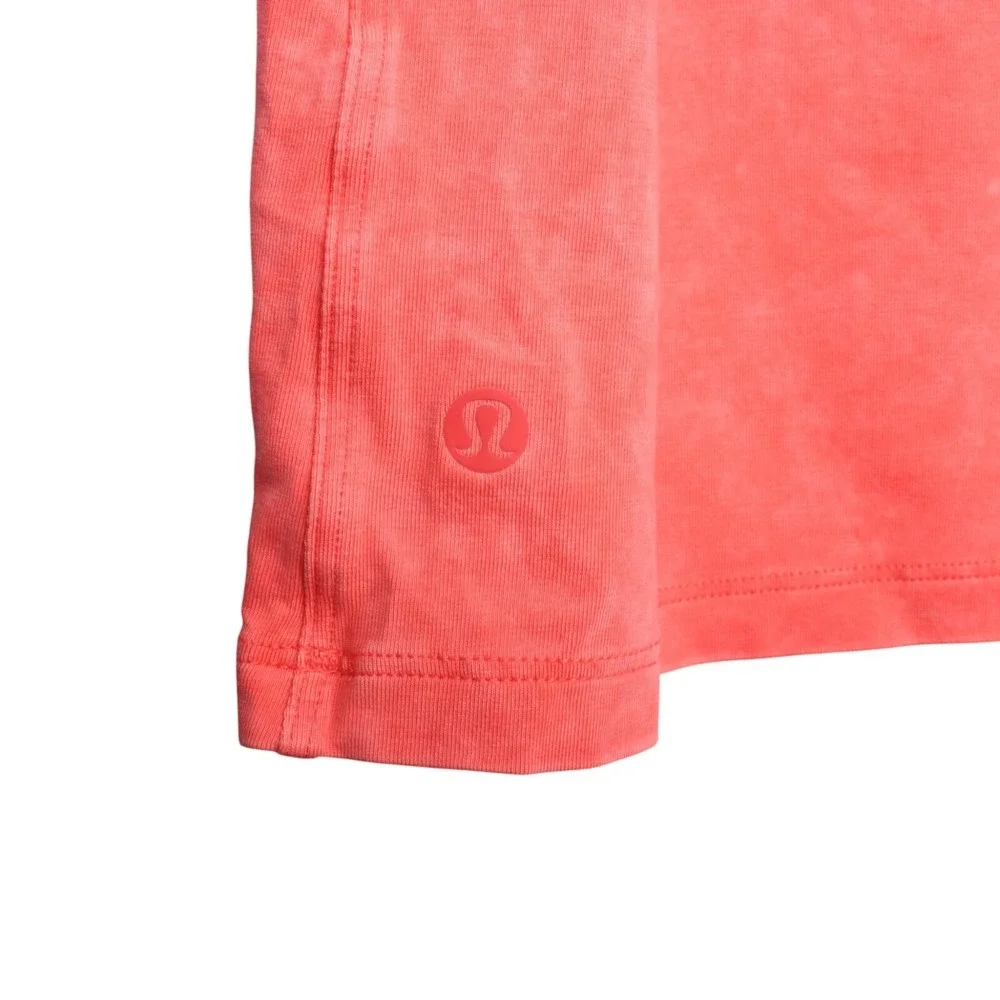 Lululemon Tank Top Womens Size 12-14 Orange Sleeveless Crew Neck Yoga Sports Gym - Picture 6 of 7